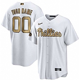Customized Men's Philadelphia Phillies Active Player White 2022 All-Star Cool Base Stitched Jersey,baseball caps,new era cap wholesale,wholesale hats